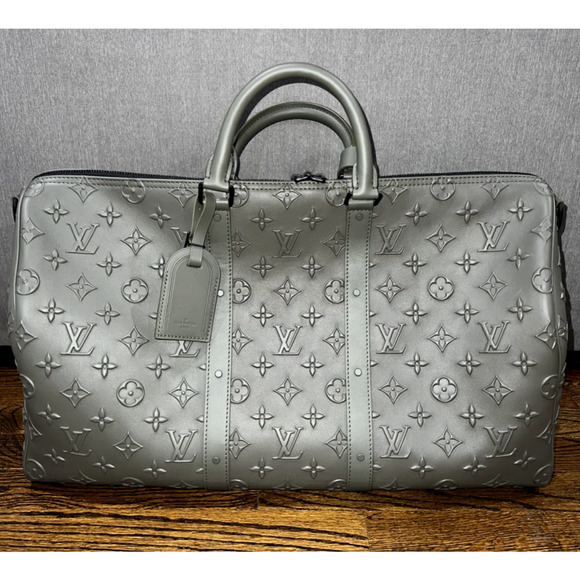 Louis Vuitton Keepall Bandouliere 50 Monogram Seal Wax Duffle Weekend Travel Bag - Picture 3 of 12